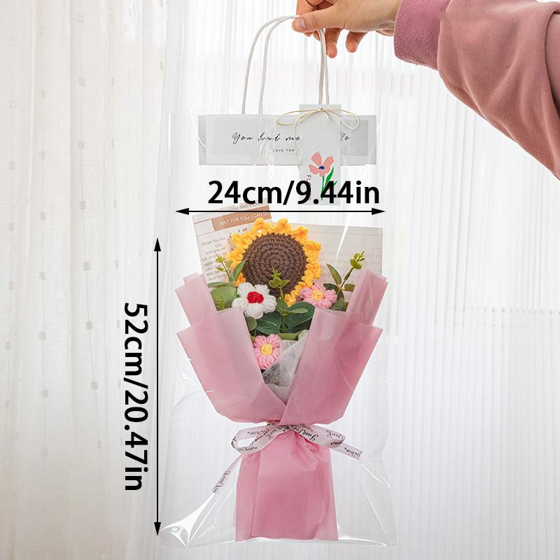 Finished Gradual Rose Bundle Hand Woven Rose Fflower Bouquet