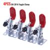2/4/5 Pcs GH-201 Horizontal Toggle Clamp Quick-Release Clamps Set Heavy Duty Vertical Toggle Clip Woodworking Hand Tool