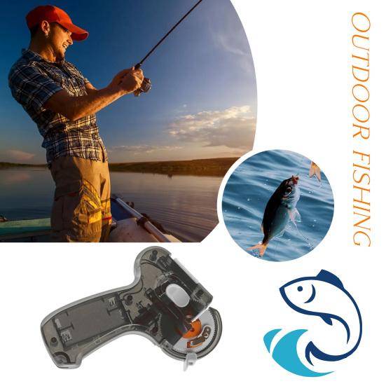 Рыболовный лесковяз Прозрачный Равномерная скорость Плотная катушка Ударопрочный Низкий уровень шума Завязыватель крючков Портативное Автоматическое Устройство для завязывания рыболовных крючков Рыболовные аксессуары