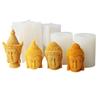 3D Buddhas Head Candle Mold Silicone Meditation Buddhas Head Shaped Mold Candle Creative Candle Making Silicone Moulds