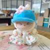 Наряд для куклы Лабубу 17 см с плиссированной юбкой, заколкой для волос в виде цветка и набором шляп-бейсболок, Аксессуары для одежды Лабубу