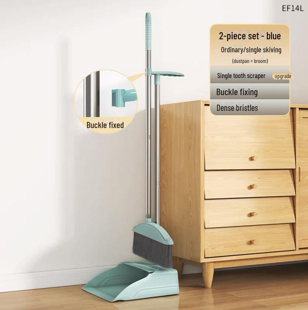 Компактный набор из щетки и совка с мягкой щетиной и функцией неприлипания волос