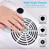 40W Nail Dust Collector Nail Dust Suction Collector Machine Nail Art Equipment Manicure Tools for Nails Drills