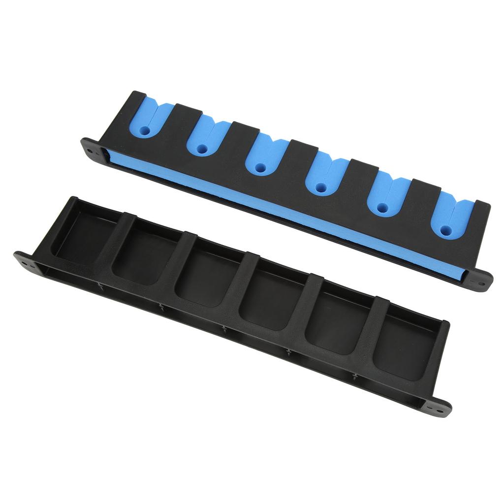 2Pcs Wall Mounted Fishing Rod Rack Orderly Storage Space Saving Anti Scratch Horizontal Fishing Rod Holder for Household