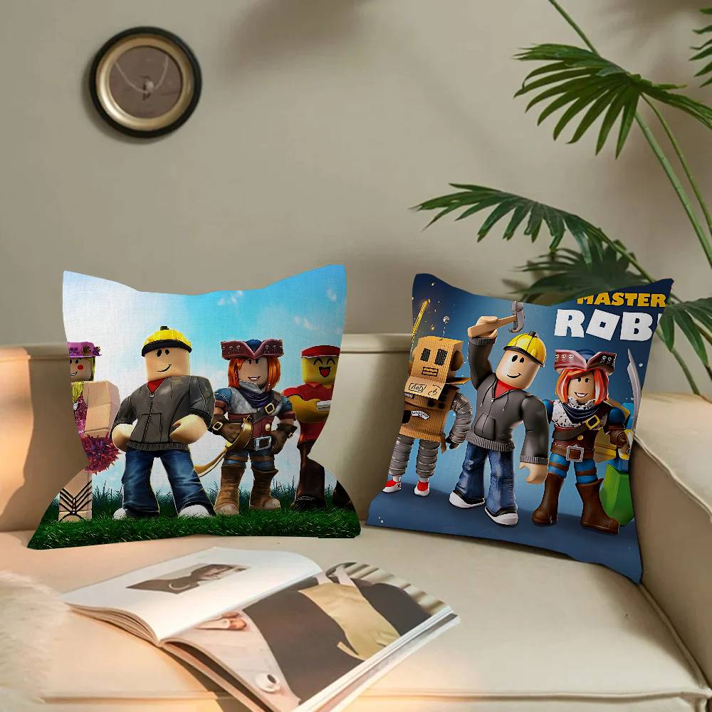 Hot Game-R-Robloxs Cushion Cover Pillow Cover Decor Pillowcase Printed Cushion Case For Couch