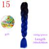 MISS WIG Ombre Oversized Hazelnut Hair 24" 100g Synthetic Crochet Braid Hair Extension Fiber
