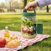 Salad Storage Jars Food Grade Sealed Containers For Kitchen Use With Stackable Design