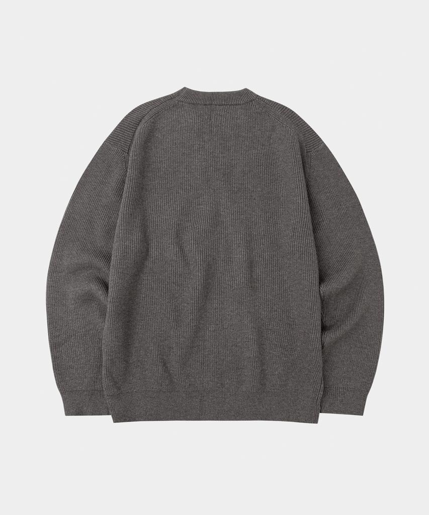 LETTERCOMO Essential Hazzi Round Knit Dark Grey