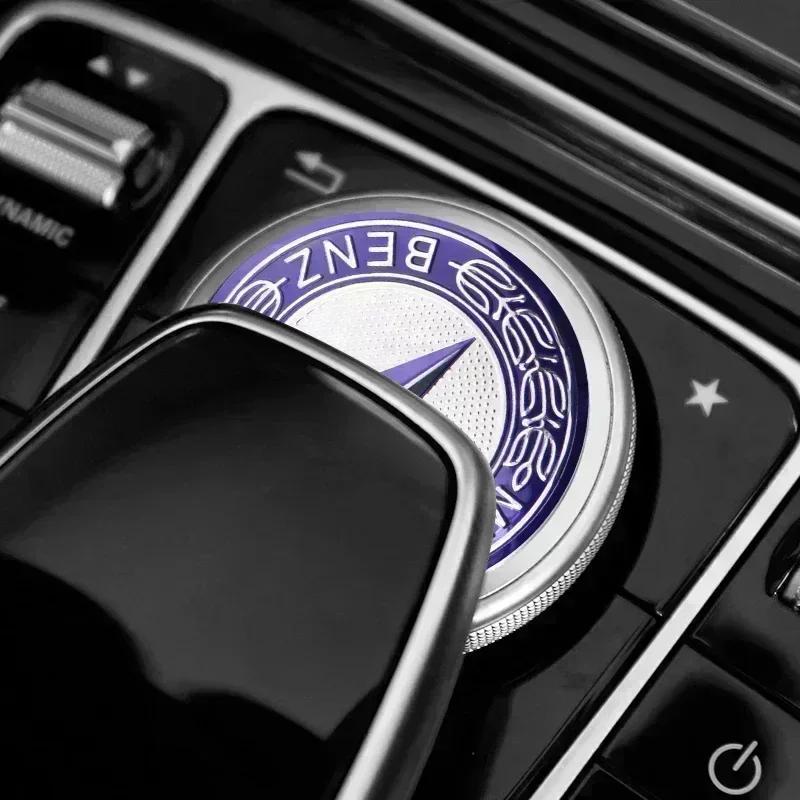 AABIH1 52mm Car Central Control Multimedia Decor Sticker For Mercedes Benz W212 W213 W205 AMG W177 V177 W247 W176 GLA GLC X253 W166