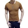 Slim Fit T-Shirt for Men Short Sleeve V Neck T-Shirt Casual Summer Classic Basic Tee Top