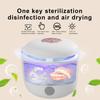 Ultrasonic Retainer Cleaner 45KHz 180ML Portable Denture Braces Mouth Guard Aligner UV Cleaner Home False Teeth Cleaning Machine