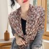Small Floral Thin Mori Age-reducing Wrinkled Sunscreen Silk Scarf Women's Summer New Versatile Shawl Fashion Trends