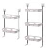 2/3 Layer Over The Toilet Rack Punch- Free Bathroom Storage Rack Durable Vertical Toilet Stand