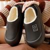 Simple Solid Color Women's Slippers, Autumn and Winter Indoor Home Couple Style EVA Shoe Shell, Comfortable and Warm Inside, Outdoor Set