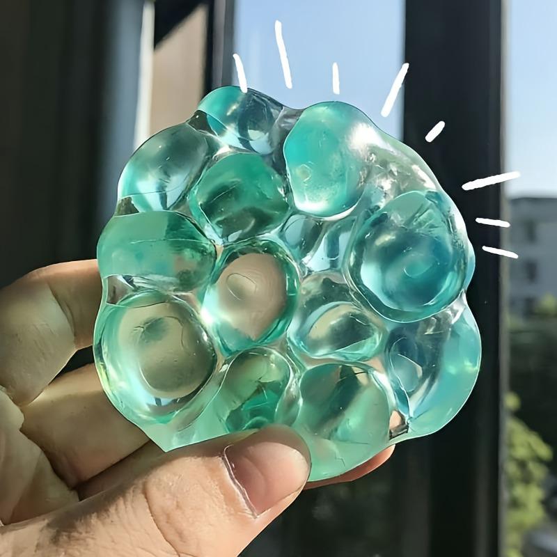 Squishy Gemstone Ball Squeeze Toy Funny Plasticity Transparency Ball Fidgets Toys Relaxation Anxiety Relief Toys Gifts
