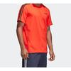 Adidas Classic 3-Stripes Training Sports Round Neck Short Sleeve T-Shirt Men Tops Red DU0444
