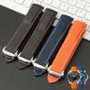 Classic 22mm Silicone Watch Band For Omega Planet Ocean 600 Quarter Orange Seamaster 300 Rubber Strap Curved End WaterProof Men Bracelet