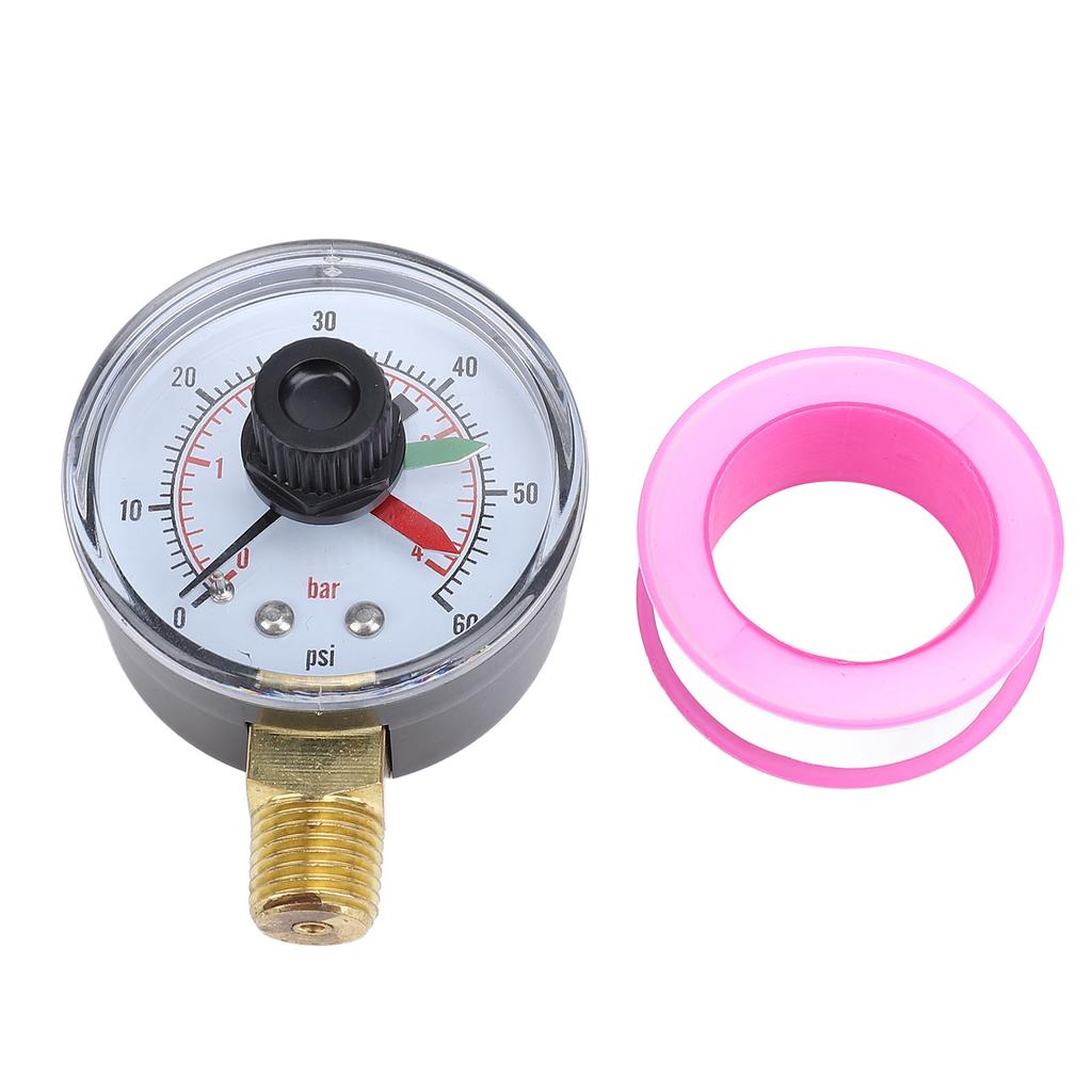 Манометр в коробке, сменный, DN8, наружная резьба, манометр для воды с циферблатом для Hayward