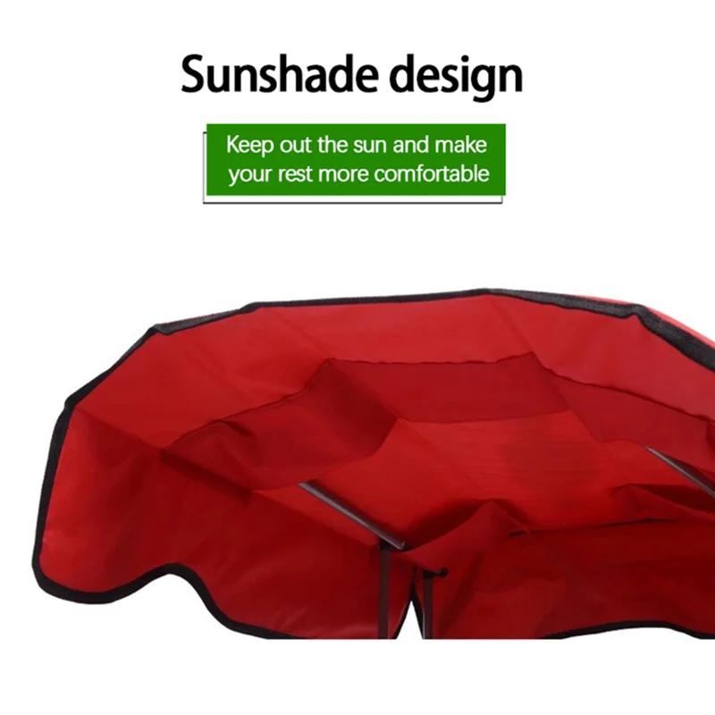 Складной стул для рыбалки, тент для кемпинга, пляжный стул, переносной шезлонг для рыбалки на открытом воздухе с навесом