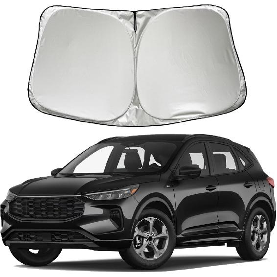 Car Windshield Visor Compatible with Ford Escape 2020-2024 Fusion 2013-2020 SE SEL ST Line Elite Titanium Alloy Limited Edition Platinum Mixed