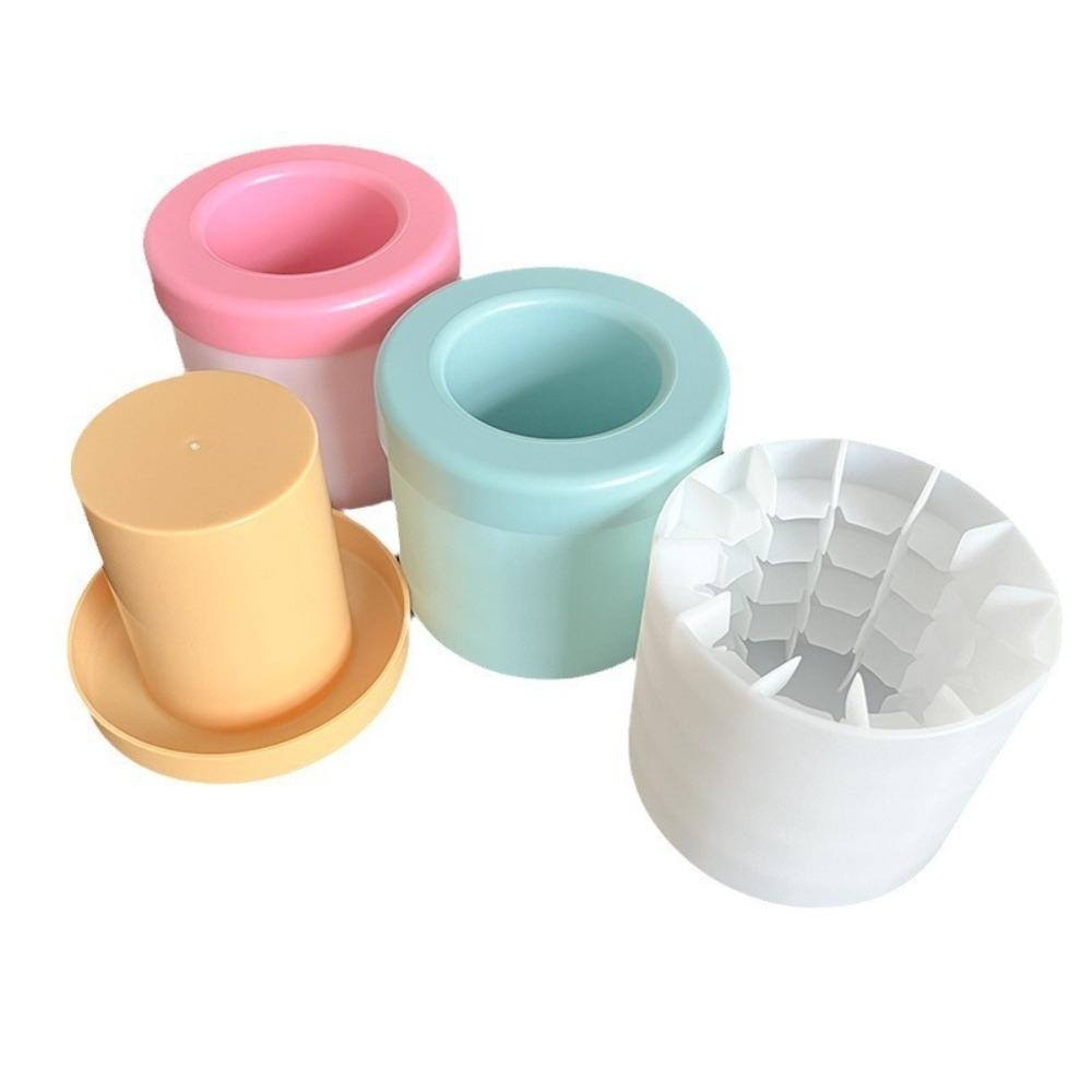 Press-Type Ice Cube Mold Silicone Ice Making Tools Portable Ice Bucket Mold  for Kitchen