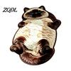 Small Decorative Rug for Bedroom Cozy Cat Shaped Floor Rug, Plush Cartoon Area Mat, Soft Indoor Space Carpet Crystal Velvet Bedside And Entryway