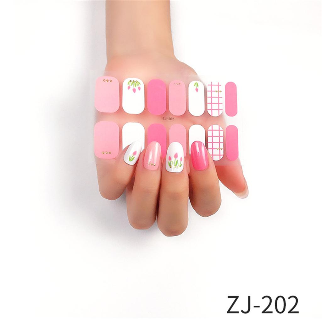 16 Strips Glitter Nail Wraps for Women Nail Polish Strips Self Adhesive Nail Polish Stickers Fingernail Manicure Sticker