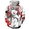 2024 весенне-осенние повседневные толстовки ZERO TWO Anime Darling in the FranXX толстовка с капюшоном с 3D принтом Harajuku модный пуловер