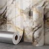 Imitation Marble Tile Wallpaper Self-adhesive Waterproof Moisture-proof Bathroom Wall Background Decor Wall Sticker