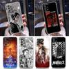 Attack On Titan Silicone Clear Case For Samsung Galaxy A52 A51 A53 A72 A71 A73 A32 A31 A33 A22 A11 Cases Cover Eren Yeager Anime