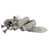 Popular Skull Buckle Belt for Adult Rhinestones Rivet Belt All Matching Blingbling Western Belt for Daily and Club