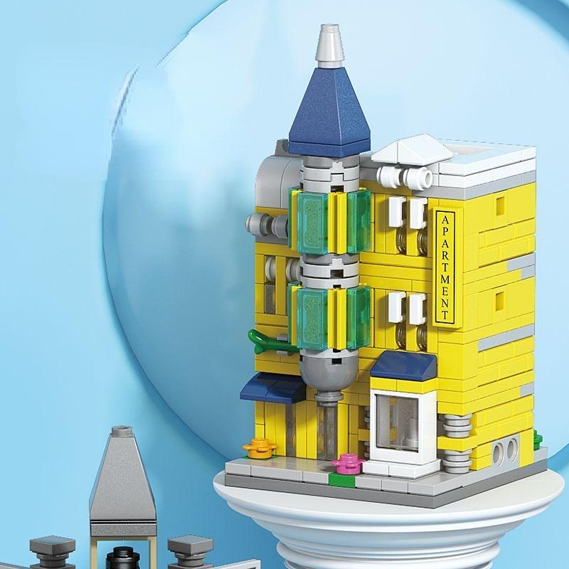 Магазин Street View Castle Building Blocks для детей Модель дома Кирпичи Головоломка Собранный замок Игрушка Рождественский подарок