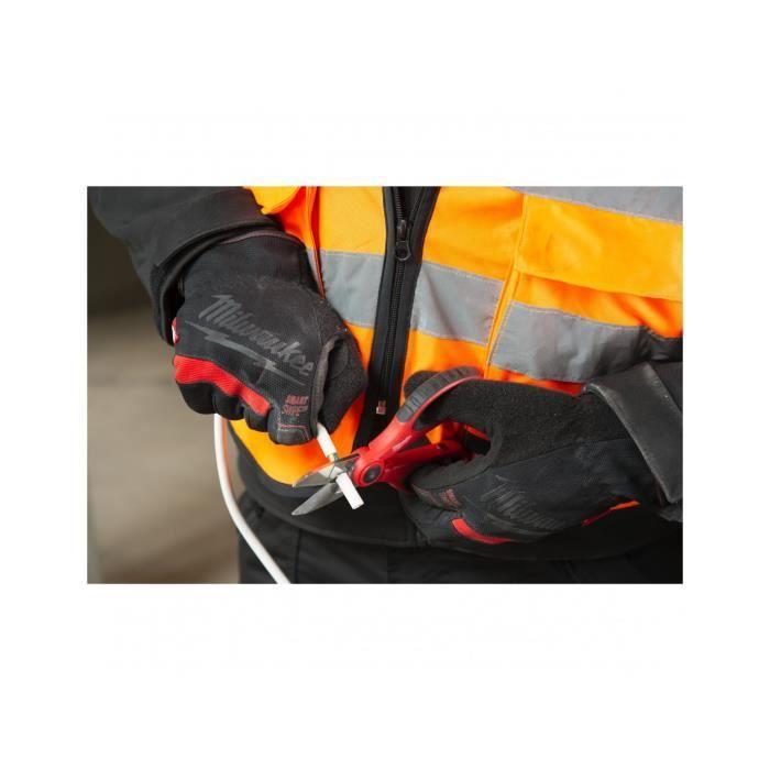 Ciseaux D'électricien - Milwaukee - 4932478620 - Rouge - Coupante