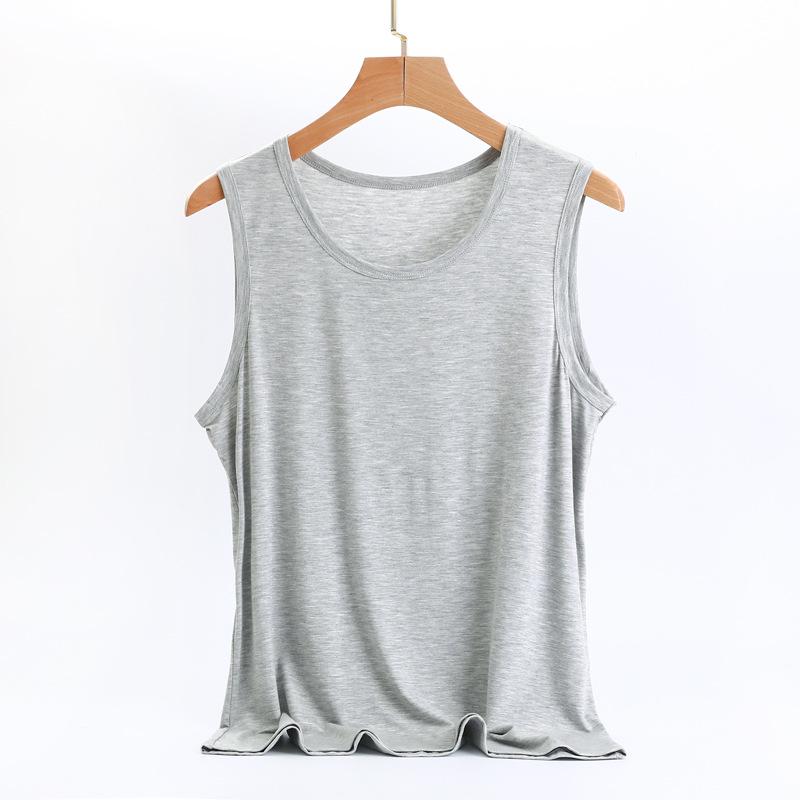 Men's Plus Size Slim Fit Modal Tank Top - Sleeveless Summer Sports Base Layer Undershirt 2023