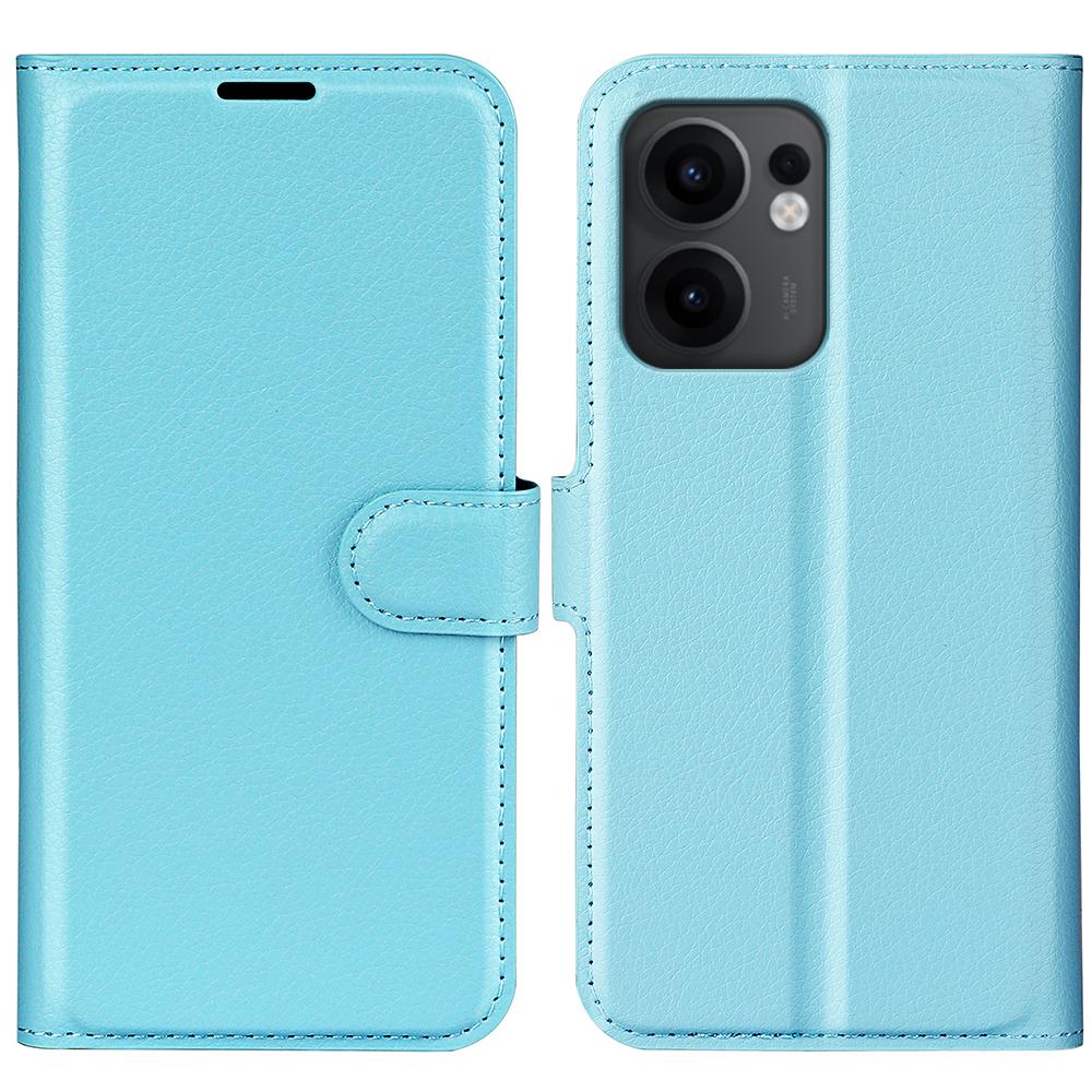 For Oppo Reno13 F 5G Case Litchi Texture Shockproof Leather Wallet Phone Cover