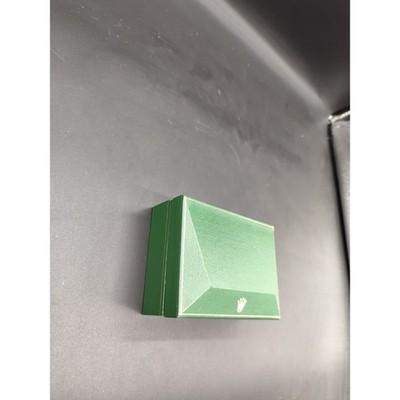 Vintage ROLEX Oyster Watch Box Only Empty Case Green Gold Logo Japan Used