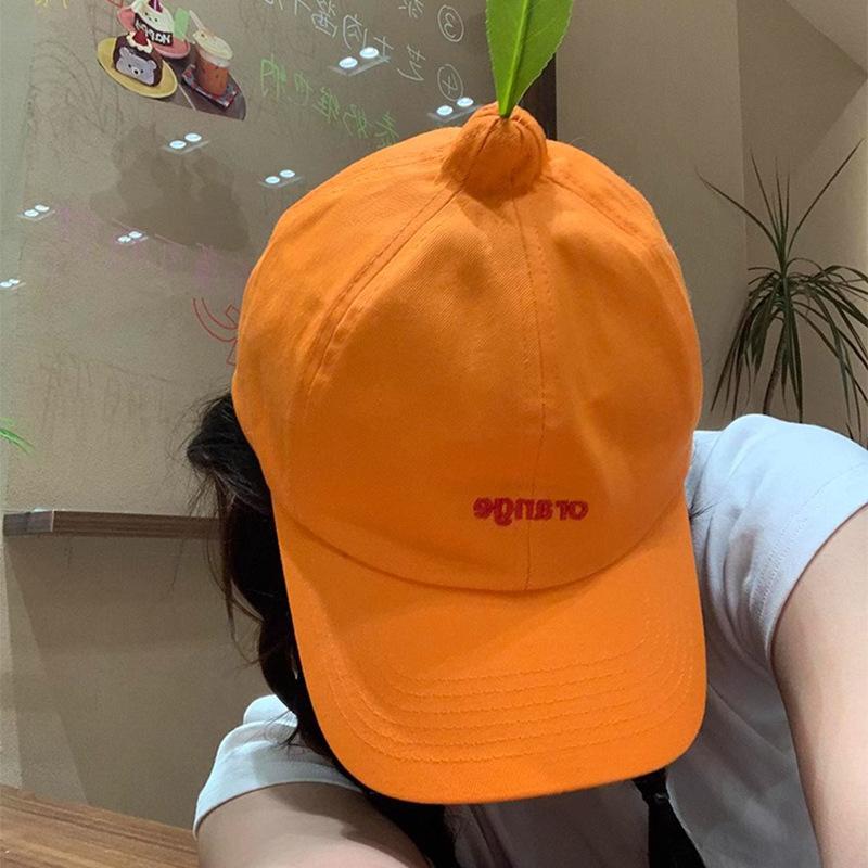 Милая Смешная Уродливая Оранжевая Бейсболка Буквы Модная Мягкий Верх Летняя Маленькая Оранжевая Бейсболка с Уткой Мужская Трендовая