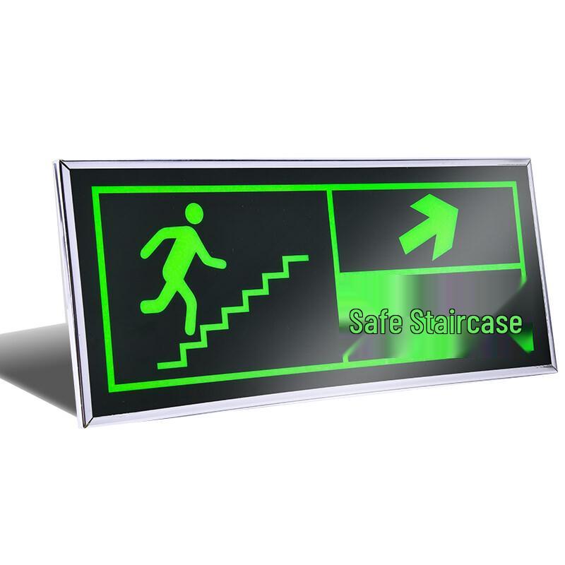 Framed Luminous Fire Safety Sign