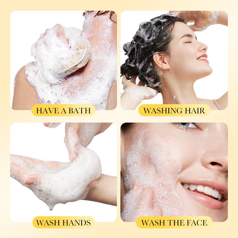 1pc SADOER Sulfur Mite Removing Facial Soap Universal Handmade Soap for Body Face Wash Foam Moisturizing Facial Cleanser