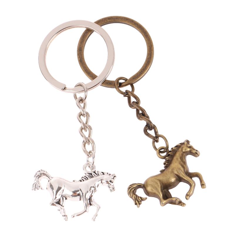 Animal Keychain Vintage Horse Pendant Keyring Bag, Purse Accessories Keychain Pendant
