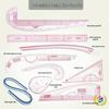 Многофункциональный набор линеек для конструирования и градации лекал для пошива платьев и портного дела