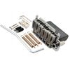 Musiclily Pro Style Tremolo Bridge Unit Stainless Steel Saddle with Full Steel Block for Japan Import Strat Chrome 10.8mm 2-Piece Guitar,