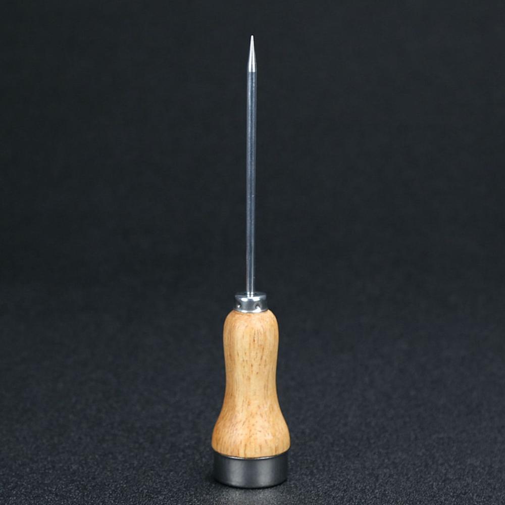 Cocktail Wooden Handle Safety Ice Crusher Stainless Steel Punch Bar Tools