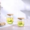 SAMADOYO термостойкая стеклянная чашка для приготовления чая, пояс для отделения чайной воды, чашка для чая с фильтрованным цветком, домашний офис с чехлом на ремне