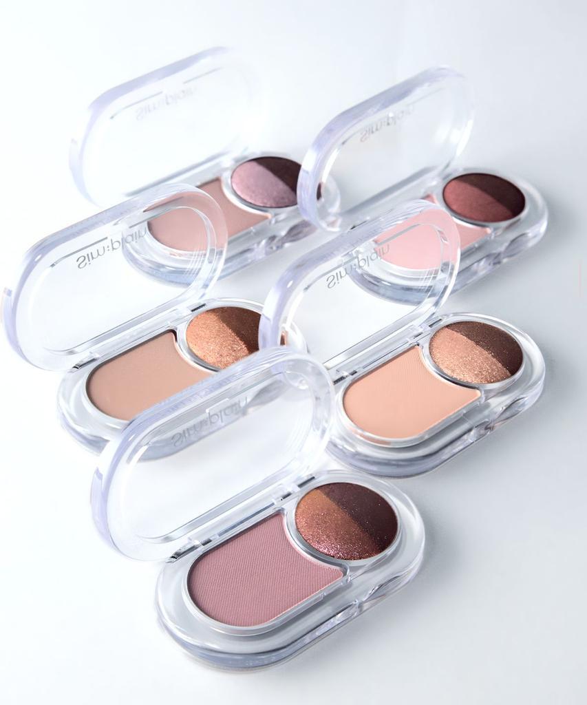 [НОВИНКА][2 шт.] Кисть для теней Glim On Eyes Dual Shadow Brush 1P