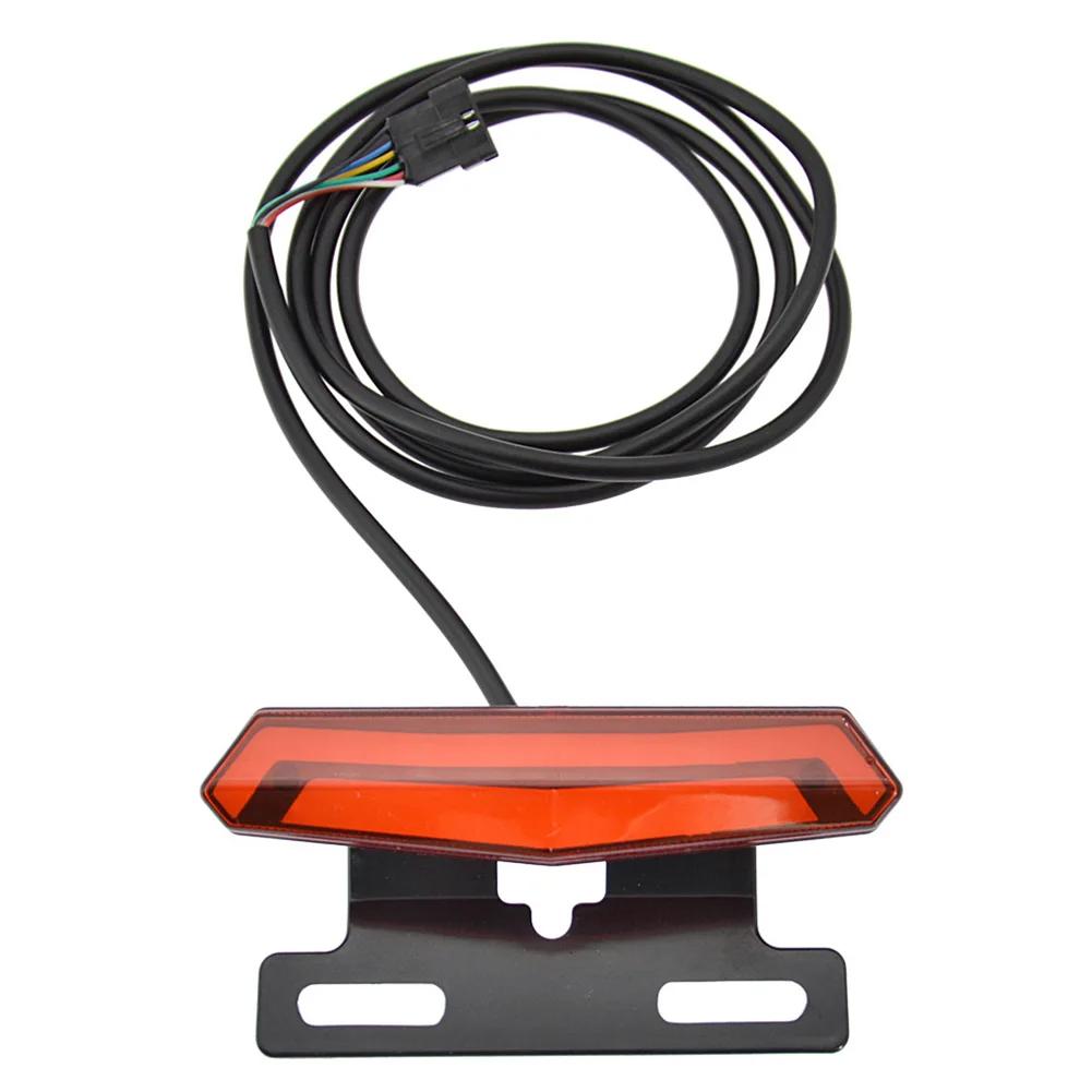 LED Ebike Brake Rear Light High-Brightness Brake Warning Light Energy Saving Easy Installation for 36V 48V Electric Bike