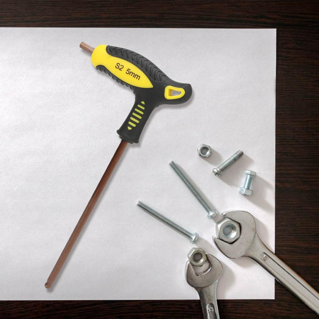 Шаровой Т-образный шестигранный ключ с длинной ручкой, профессиональный ручной инструмент для ремонта