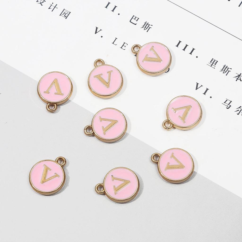 10 шт., металлическая эмаль, английские буквы, подвески, подвеска для самостоятельного изготовления ювелирных изделий, ожерелье, браслет, аксессуары