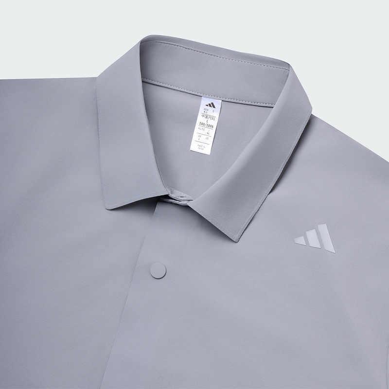 adidas Рубашки Мужские Серые Лацканы Умеренные Другое JM0969-