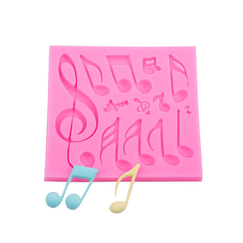 Musical Instrument Notes Baking Silicone Mold Headphone Radio Guitar Violin Fondant Chocolate Mould DIY Decor Baking Tools
